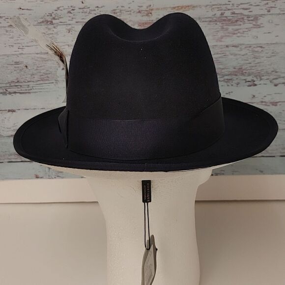 MEN'S MONTIQUE 2 1/4" BRIM 100% WOOL FELT WHITE BOTTOM FEDORA HAT. H79 - Picture 4 of 8